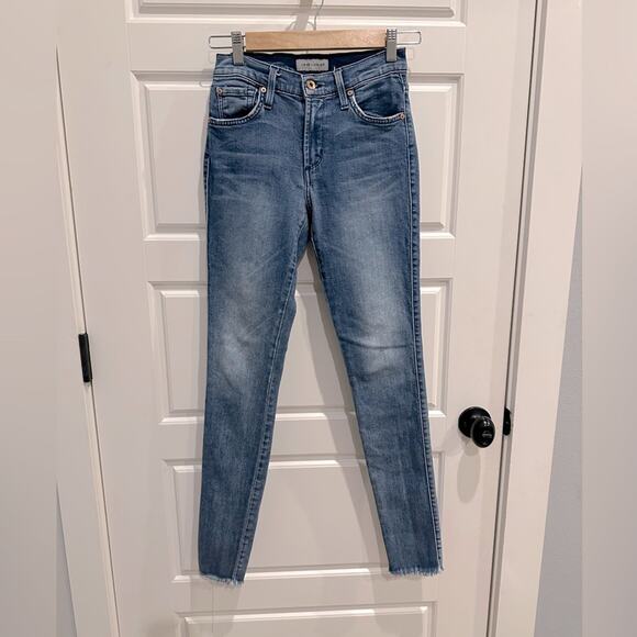 James Jeans Twiggy Skinny Fray Hem Denim Jeans 26 - Picture 1 of 6